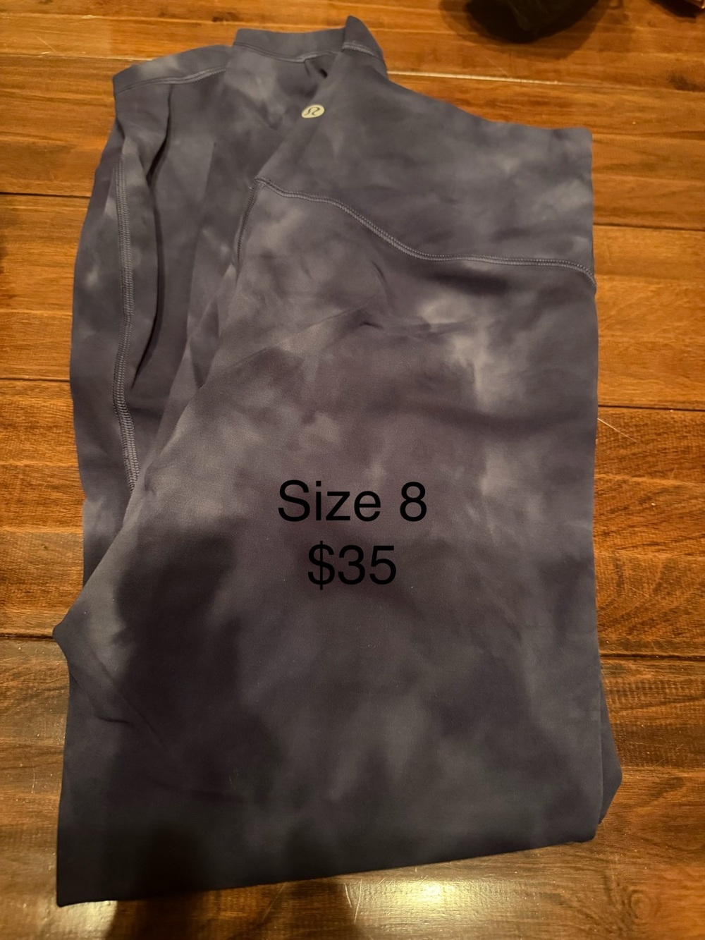 lululemon athletica navy tie-dye leggings